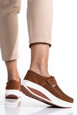 MOCASINI CAMEL PIELE NATURALA INTOARSA ASP333-1