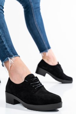 PANTOFI BLACK SUEDE FSP19