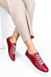 Pantofi sport rosii piele naturala jspy3550
